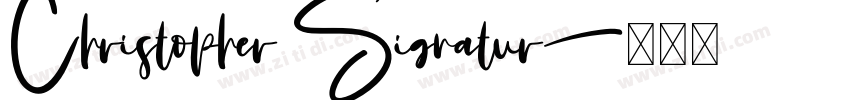 Christopher Signatur字体转换